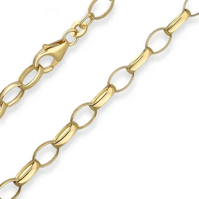 Produktbild von 5mm Armband Erbskette Goldarmband Armschmuck aus 333 Gold Gelbgold 19cm