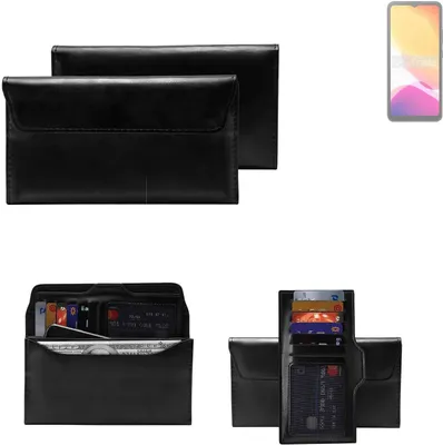 Produktbild von K-S-Trade Handy Hülle kompatibel mit Cubot Note 21 Schutz Hülle Tasche Schutz Case Handytasche Kunstleder schwarz, 1x