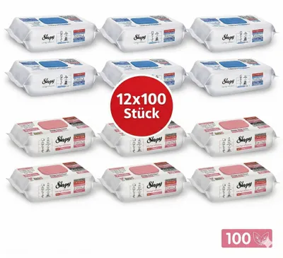 Produktbild von Sleepy Easy Clean Oberflächenreinigungstücher – 6x100 Pomelo + 6x100 Blau | Ohne Schrubben