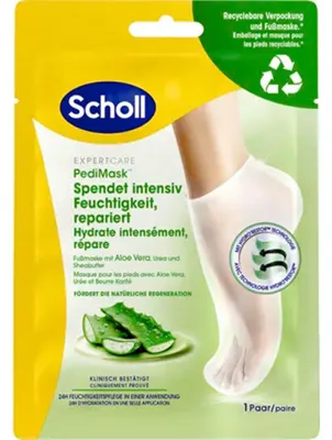 Image de Scholl Masque pour les pieds Chaussettes à l'aloe vera (1 paire), 2 pces