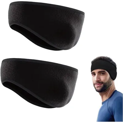 Produktbild von Fleece Ohrenschützer und Stirnband für Wintersport - Winddicht, Warm und Bequem für Radfahren, Laufen und Wandern