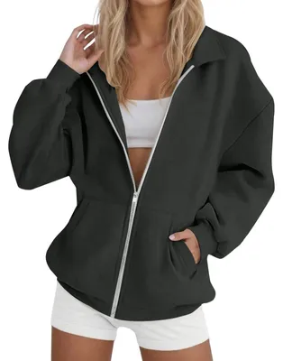 Produktbild von Damen Hoodie mit Reißverschluss und Kapuze