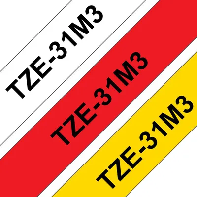 Produktbild von Brother TZE31M3 Etiketten erstellendes Band TZe