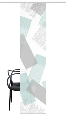 Produktbild von NAYAH Schiebegardine, halbtransparente Bambus-Optik, 260x60 cm, Graphikmotiv