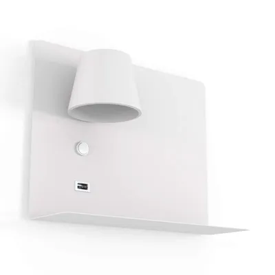 Immagine prodotto di Questa lampada da parete regolabile da 6 watt supporta la ricarica USB e Type-C, ha una temperatura di colore di 2700K-6000K, utilizza un chip Osram e ha una