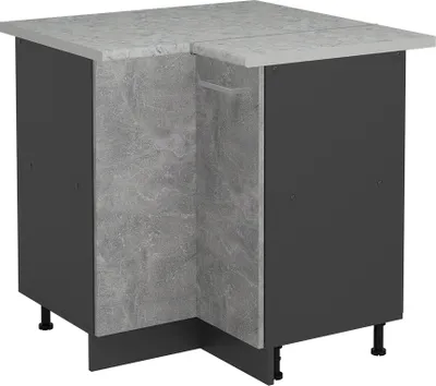 Produktbild von Eckunterschrank Vicco R-Line Beton 75.6 cm AP Marmor, Model 53428