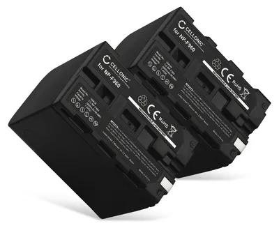 Image de CELLONIC 2x Batterie pour Appareil photo Compatible avec Z Cam E2, Compatible avec Sony HDR-FX1000E, HDR-FX7E, NP-F970 - (6600mAh, 7.4V)
