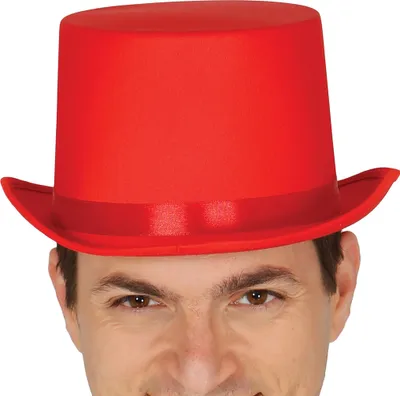 Produktbild von Clownhut ROTER ZYLINDERHUT Zauberermütze