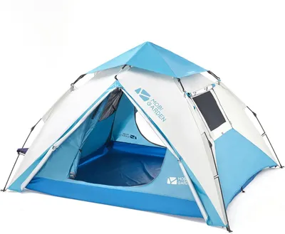 Produktbild von Kuppelzelt Campingzelt 1-2 person Personen: 2 (Einzelzelt, Zelt mit Gestänge, Tragetasche, Heringen, Seilen, Anleitung), Campingzelt 2 Personen, wasse