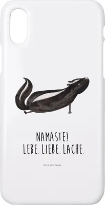 Produktbild von Mr. & Mrs. Panda Iphone 10 Handyhülle Stinktier Yoga - Weiß - Geschenk, Namaste, Liebe, Handy, Raubtier, Lebe, Hülle, Cover, X