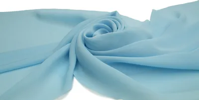 Produktbild von Glatter Chiffon, Voile-Stoff, Hellblau, 50 x 150 cm