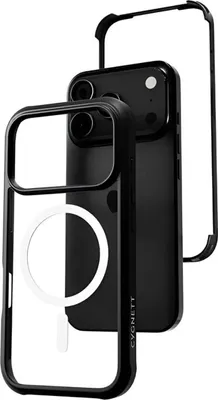 Obrázok produktu pre CYGNETT, puzdro pre iPhone 17 Pro MagTitan MagSafe s ochranným sklom 9H, čierne priehľadné