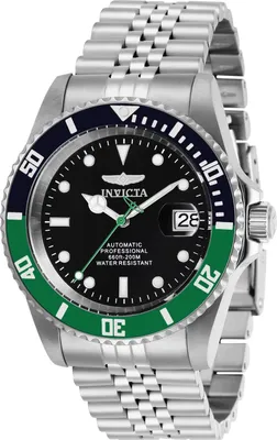 Produktbild von Invicta Pro Diver 29177 Herren Uhr - Automatik Bewegung - Edelstahl mit Schwarzem Zifferblatt - 42 mm