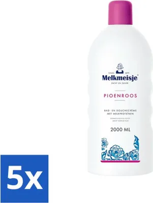 Produktbild von Milkmaid Bade- und Duschcreme Pfingstrose 2000 ml - Vorteilspack - 5 Stücke