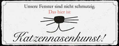 Produktbild von vianmo Holzschild 10x27 cm Katzennasenkunst