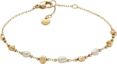Image de Skagen SKJ1880710 Bracelet Femme AGNETHE PEARL Acier inoxydable Or Blanc 19,5 cm