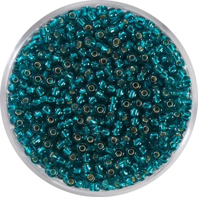 Produktbild von Miyuki-Rocailles, 2,2mm, 12g silverlined zircon
