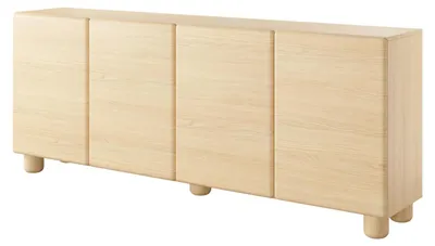 Image de Buffet FURNLUX Lomo, couleur beige, 200 cm / Couleur principale : beige / Dimensions : 200 x 81 x 38 cm