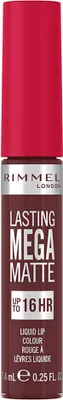 Productafbeelding van Rimmel Lasting Mega Matte, Rozenhout, Plum This Show, 1 kleur, Kleur, Hydraterend, Verzachtend, Voor vrouwen, Mat