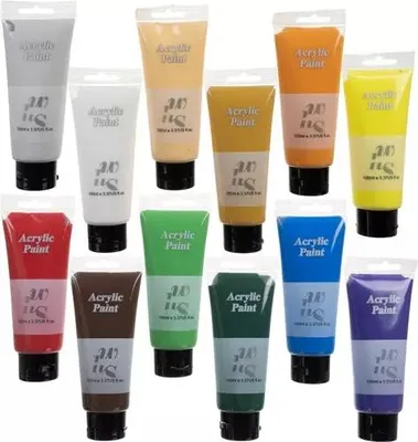 Image de Peintures acryliques 12 pièces. 100ml Maaleo 20424