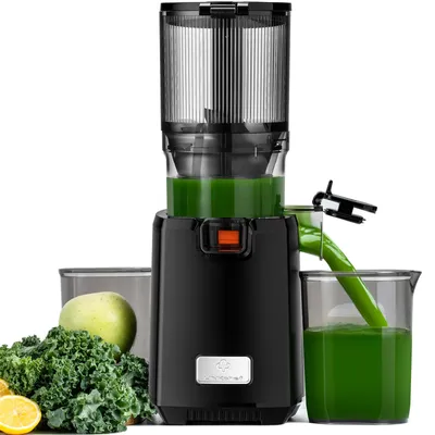 Obrázek produktu pro Pomalý odšťavňovač LINKChef SJ-052-EU-BL, objem 1,8 l, vhodný pro zeleninu a ovoce, trojitý filtrační systém, snadno se čistí - černý