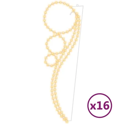 Immagine prodotto di vidaXL Luci di fata 16 pz. Sferiche bianco caldo 111,5x35x4,5 cm