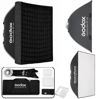 Produktbild von Solidchoice – Professionelle Softbox, 90 x 90 cm, für Studiofotografie