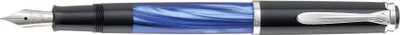 Produktbild von Pelikan Füllhalter M 205 blau marmoriert Federbreite: M