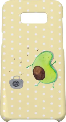 Produktbild von Mr. & Mrs. Panda Samsung Galaxy S8 plus Handyhülle  Avocado Tanzen - Gelb Pastell - Geschenk, Singen, Fröhlich, Hülle, Handy Case, Cover, Musik, Party