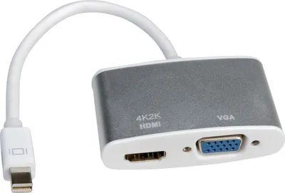 Produktbild von ROLINE 4K MiniDP - HDMI/VGA Adapterkabel, MiniDP ST - HDMI/VGA BU, Aktiv