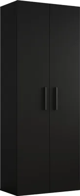 Produktbild von Masseno Garderobe-Set MODULO 80/204/40 cm Modern Garderobenschrank Schwarz