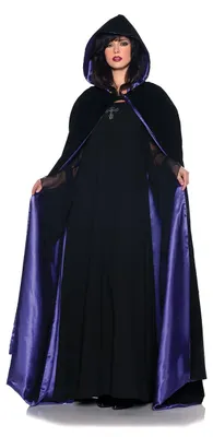 Produktbild von Dracula & Vampirumhang mit Kapuze violett