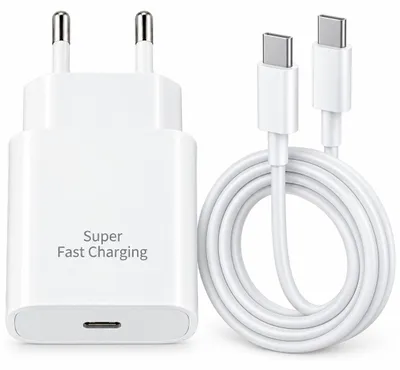 Produktbild von Ventarent 25W USB-C Ladeset für Google Pixel, 2 m, Weiß