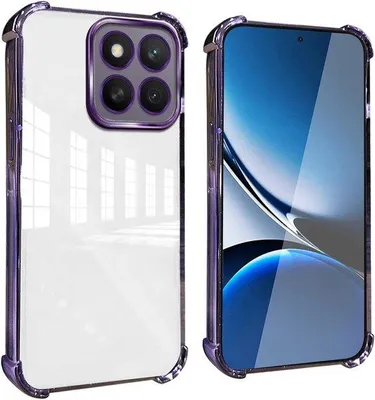 Produktbild von Schokbestendiges transparentes TPU-Hülle paars