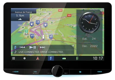 Produktbild von Kenwood DNR992RVS Navigationssystem – 25,6 cm (10,1") LED-Touchscreen, Ganz-Europa-Karten, GPS mit externer Antenne, Schwarz