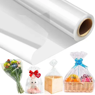 Obrázok produktu pre Celofánová fólia 43 cm x 30 m, 3 mil, priehľadná, pre darčekové koše