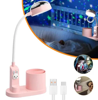 Produktbild von 2000mAh 3.7V Schreibtischlampe Kinder Nachttischlampe LED-Leselampe Studienlampe
