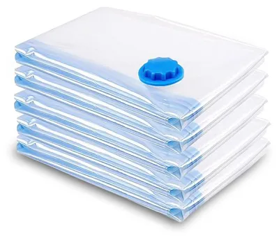 Produktbild von Faziango 5X 80*100cm Vakuumbeutel Kleidung Aufbewahrungsbeutel Beutel Vakuum Vacuum Kleiderbeutel Set