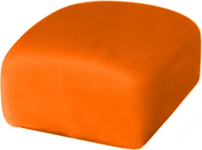 Obrázek produktu pro Tmavě oranžová plastová poleva 250 g 1 balení