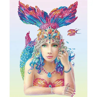 Produktbild von DIAMOND DOTZ® Original Diamond Painting Set Mystic Mermaid 41 x 51 cm