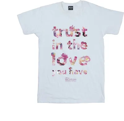 Produktbild von Disney - "Mistress Of Evil Trust In The Love" T-Shirt für Herren BI39053 (S) (Weiß)