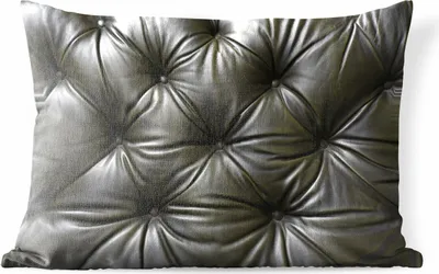 Produktbild von MuchoWow® Outdoor Kissen - Eine Nahaufnahme eines Ledersofas - 50x30 cm - Wetterfest - Lounge Kissen - Sofa kissen - Wohnzimmer Dekoration