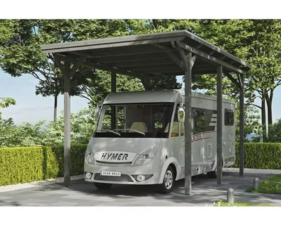Obrázek produktu pro Přístřešek na auto SKAN HOLZ Emsland karavanový 404 x 604 cm břidlicově šedý