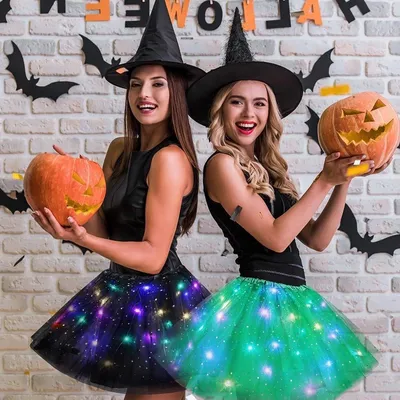 Leuchtender Tutu-Rock für Damen mit Pailletten und Sternen, elastischer Ballettrock für Partys, Halloween und Tanzoutfits