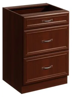 Image de Armoire à tiroirs Armoire basse Commode à tiroirs 3 tiroirs Cuisine