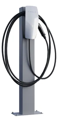 Produktbild von Tesla Wallbox Standfuß VoltStand mit Bodenplatte Grau