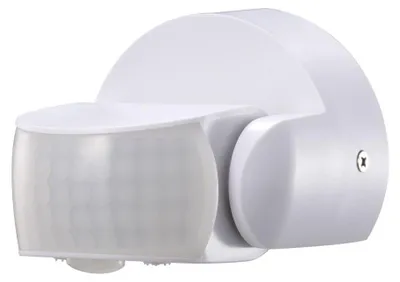 Image de HOFTRONIC - Détecteur de mouvement PIR 600W 12m IP65 Blanc 180°