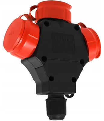 Image de Adelid R3F.3.F Adaptateur Triple Puissance 16A Rouge