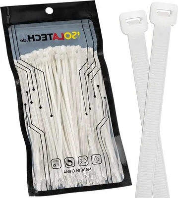 Produktbild von Industrielle Nylon-Kabelbinder-Set in Lang, Dun, Groot, Klein, 1000er Pack, 140mm x 25mm, UV-beständig, extra stark, scheur- und abdichtend