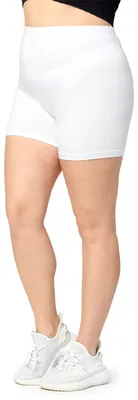 Produktbild von Merry Style Große Größen Damen Shorts Radlerhose Unterhose Hotpants Kurze Hose Boxershorts aus Viskose MS10-451 (Weiß, 3XL)